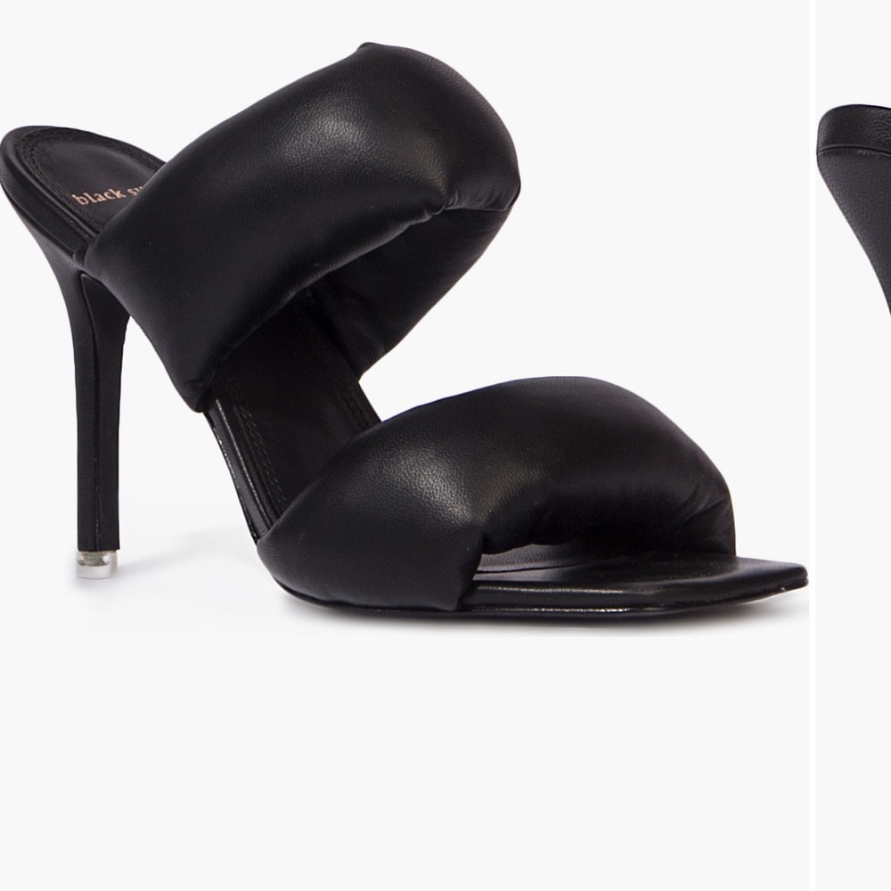 Black Suede Studio Caroline Black Heels| Size 40